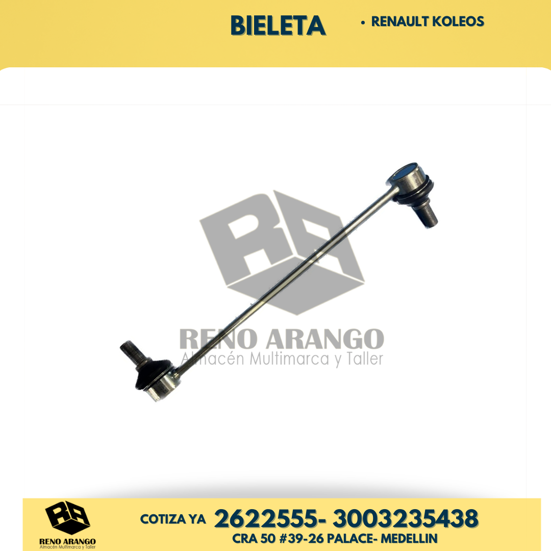 Bieleta Renault Koleos Reno arango repuestos