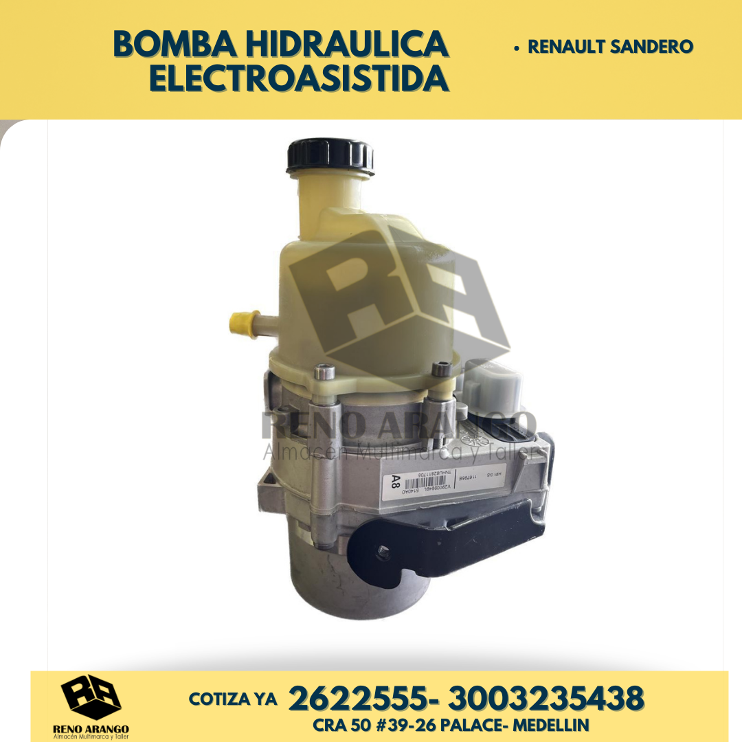 Bomba Hidraulica Electroasistida Renault Sandero Reno arango taller y repuestos