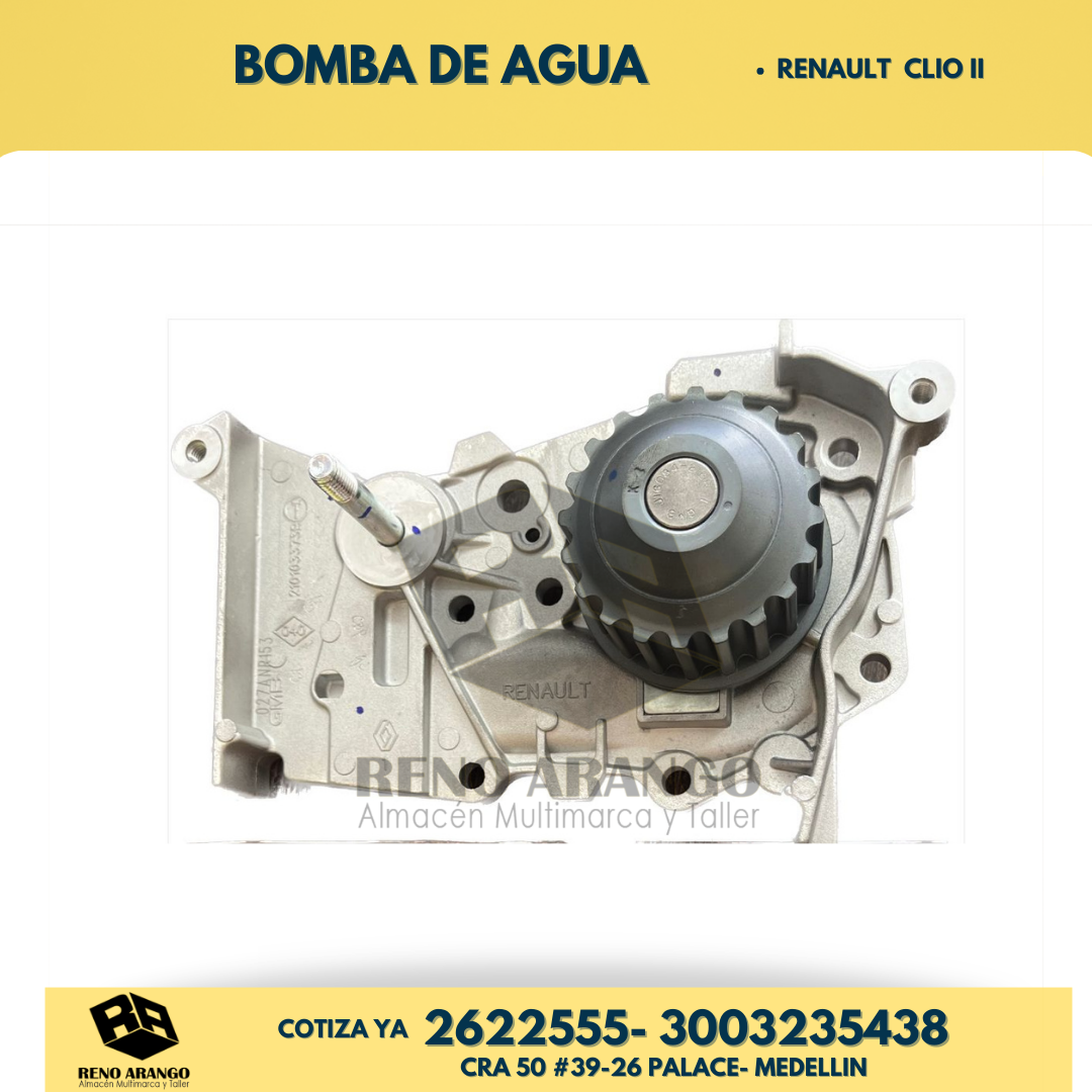 Bomba de agua para renault Repuestos Medellin