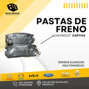 Pastas de frenos chevrolet Captiva