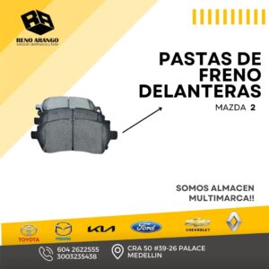 Pasta de freno delantera Mazda 2